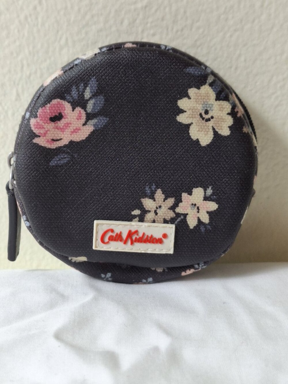 Cath Kidston Navy Floral Round Coin Purse